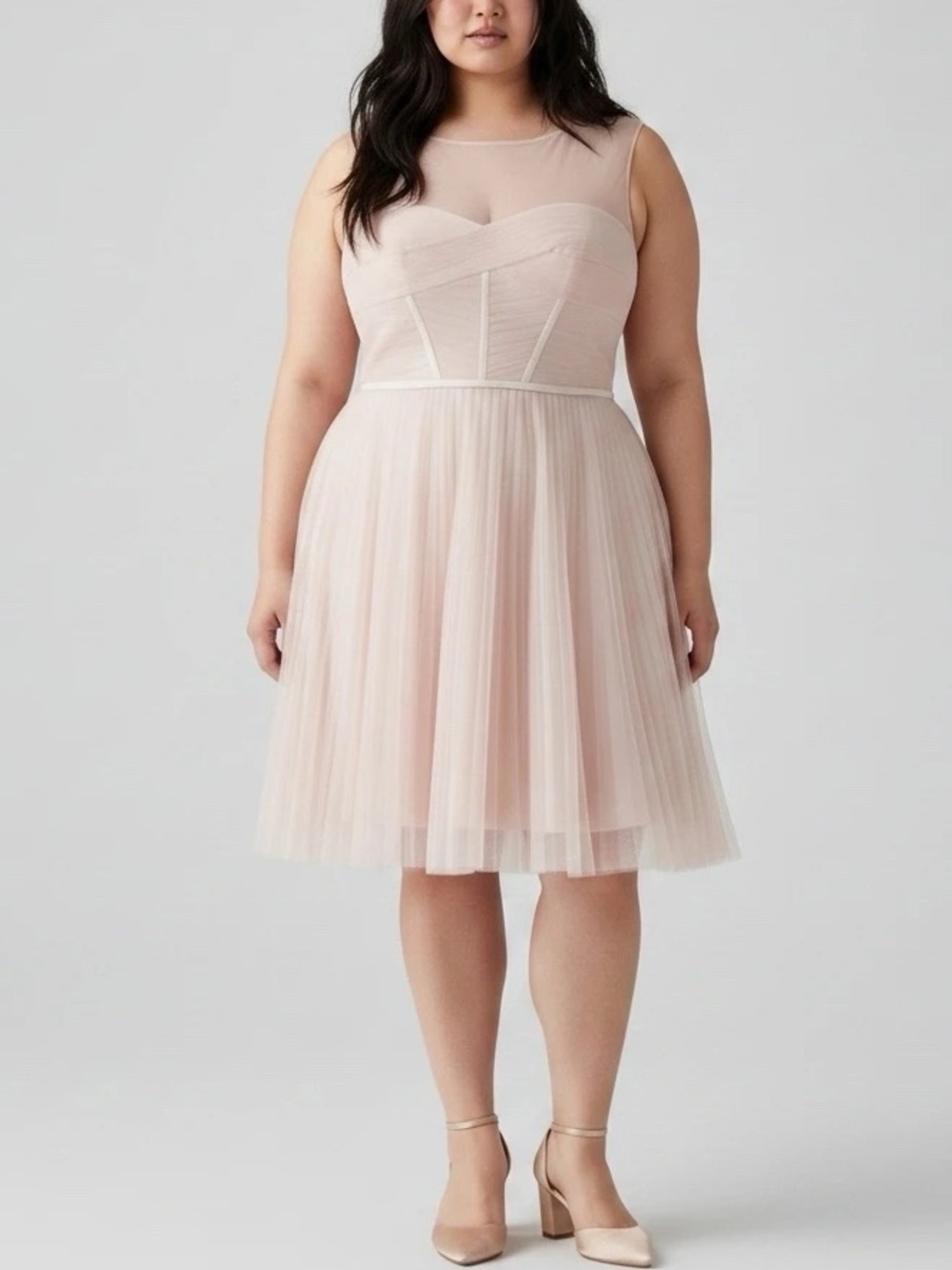 Monique Lhullie Pink Cocktail Dress